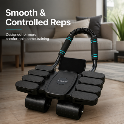 AbRova™ Pro 4-Wheel Auto Rebound Abs Roller