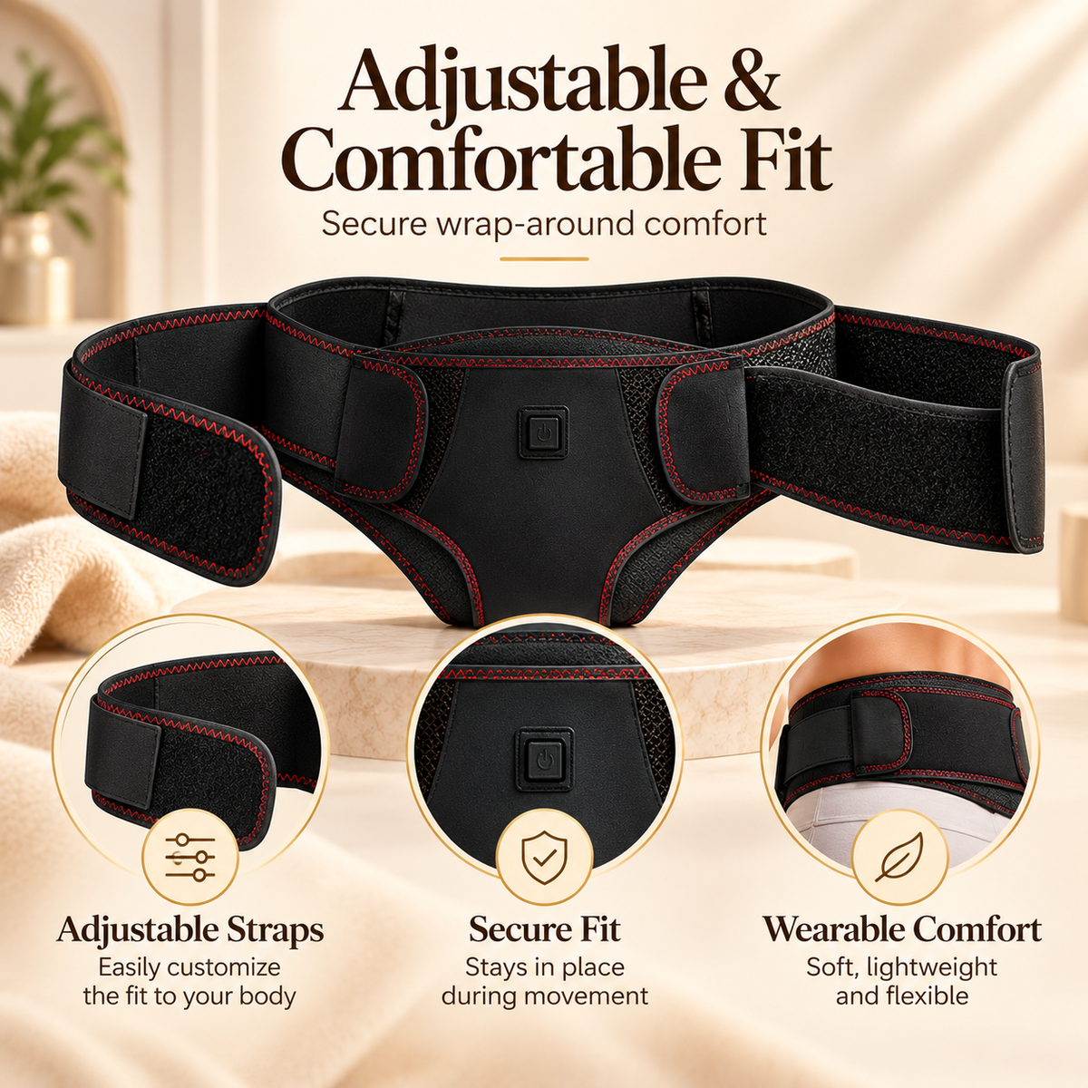 Veluna™ Heat & Massage Therapy Belt