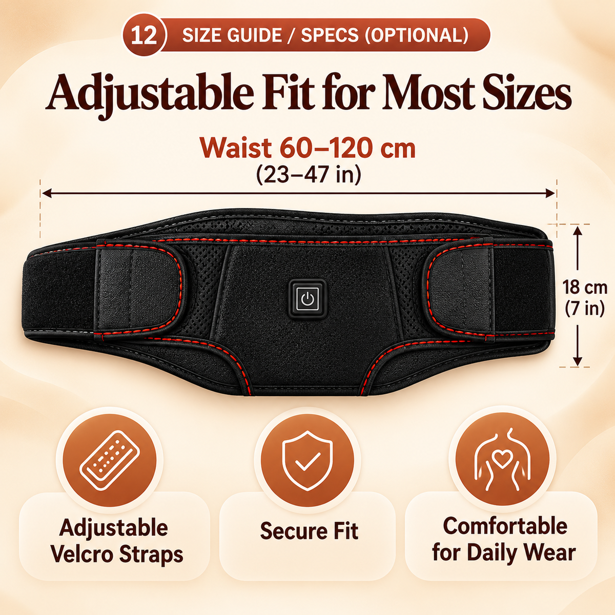 Veluna™ Heat & Massage Therapy Belt