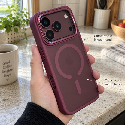 Matte Translucent iPhone Stand Cover