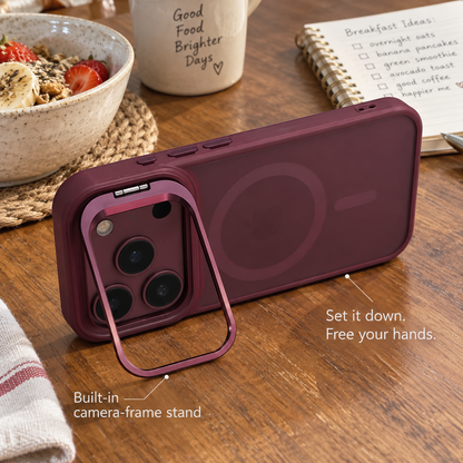 Matte Translucent iPhone Stand Cover
