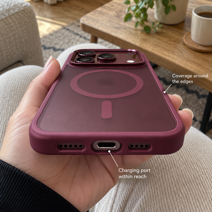 Matte Translucent iPhone Stand Cover