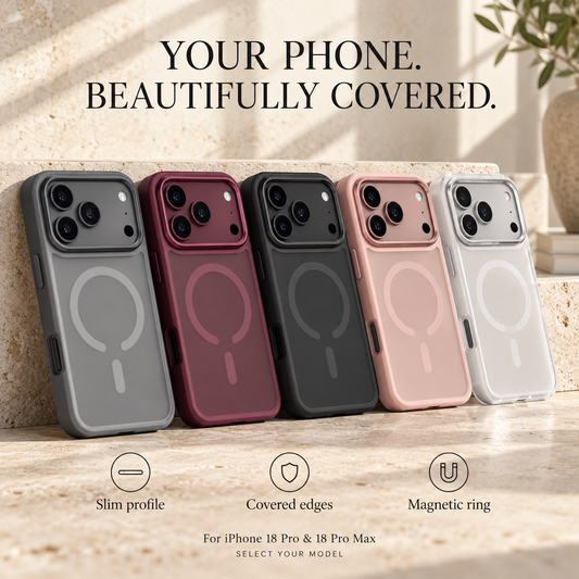 Matte Translucent iPhone Stand Cover