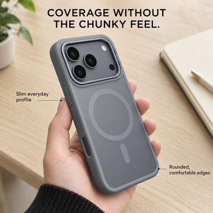 Matte Translucent iPhone Stand Cover