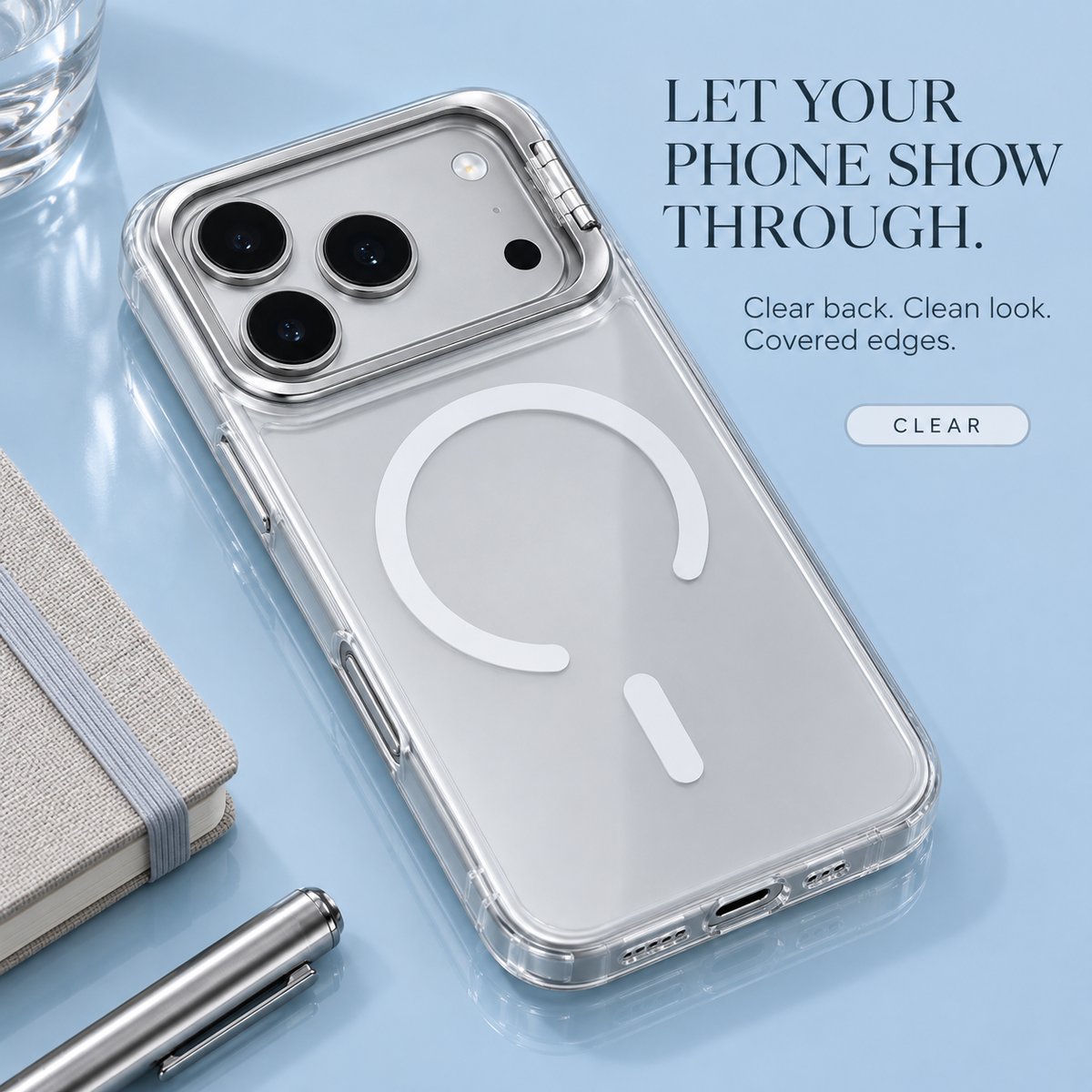 Matte Translucent iPhone Stand Cover