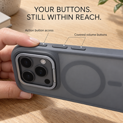 Matte Translucent iPhone Stand Cover