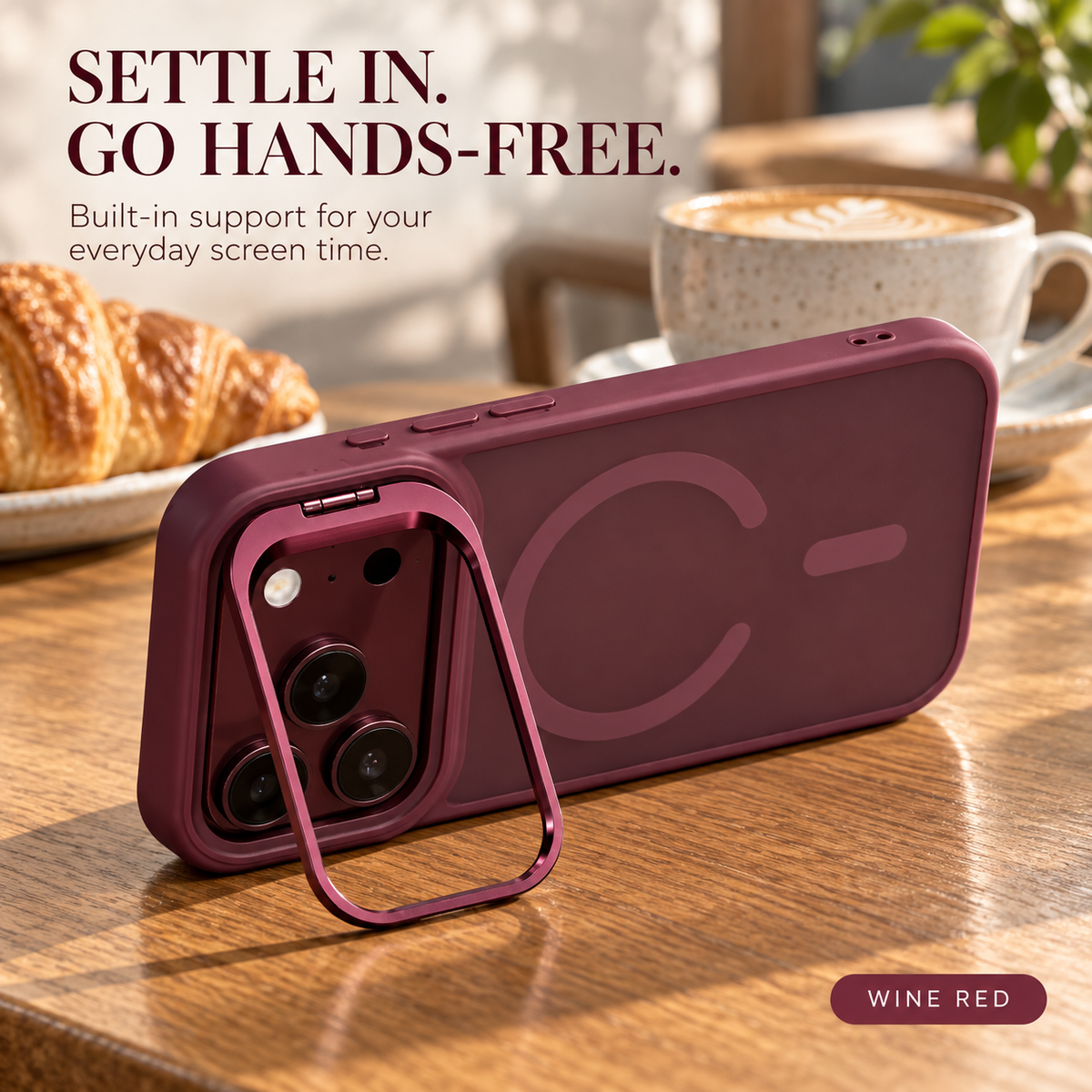 Matte Translucent iPhone Stand Cover
