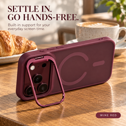 Matte Translucent iPhone Stand Cover