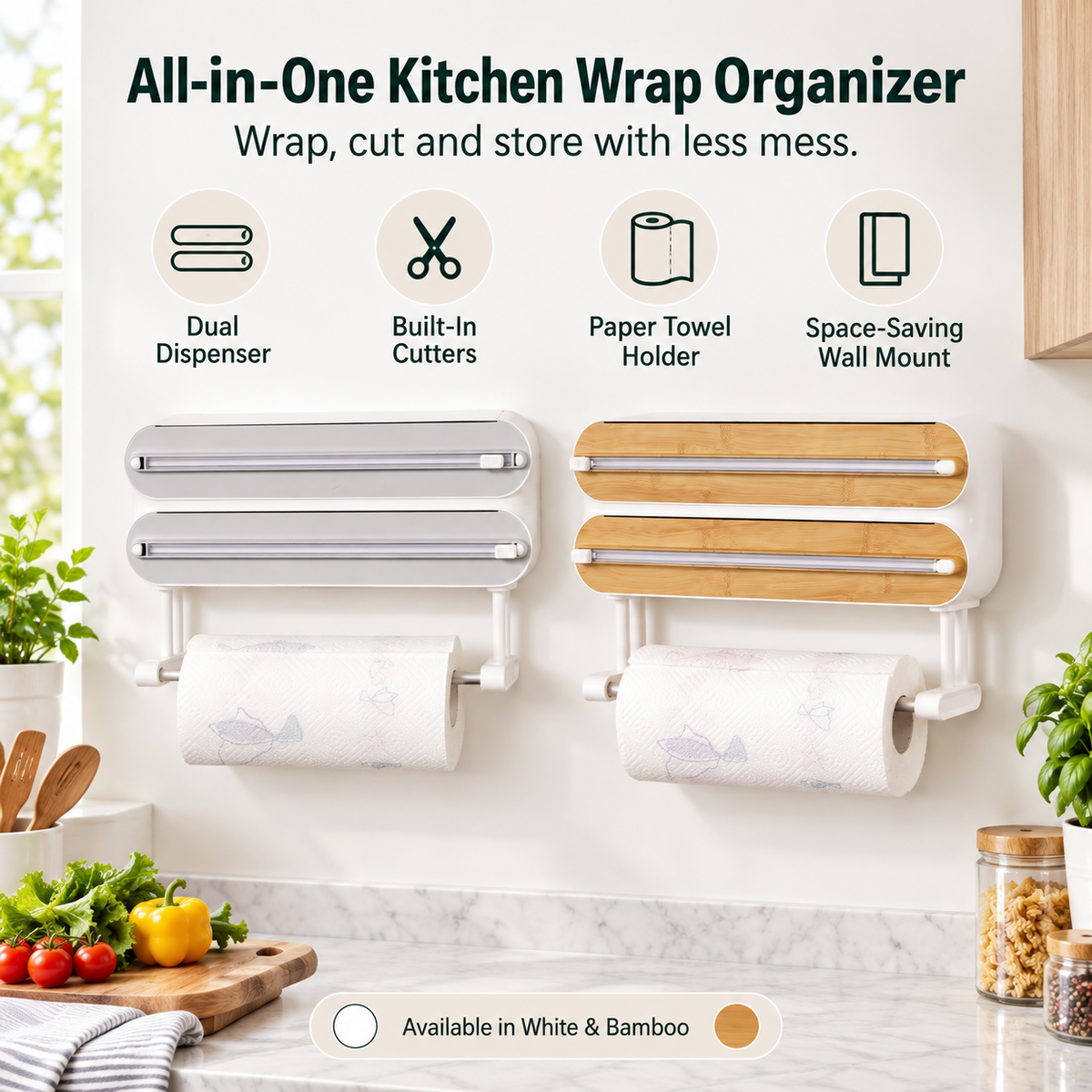 Wrapora™ 3-in-1 Kitchen Wrap Dispenser