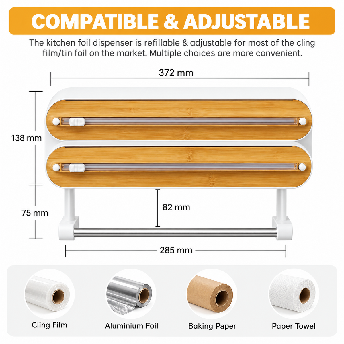 Wrapora™ 3-in-1 Kitchen Wrap Dispenser