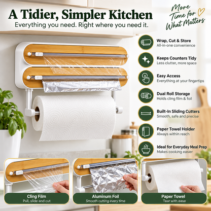 Wrapora™ 3-in-1 Kitchen Wrap Dispenser