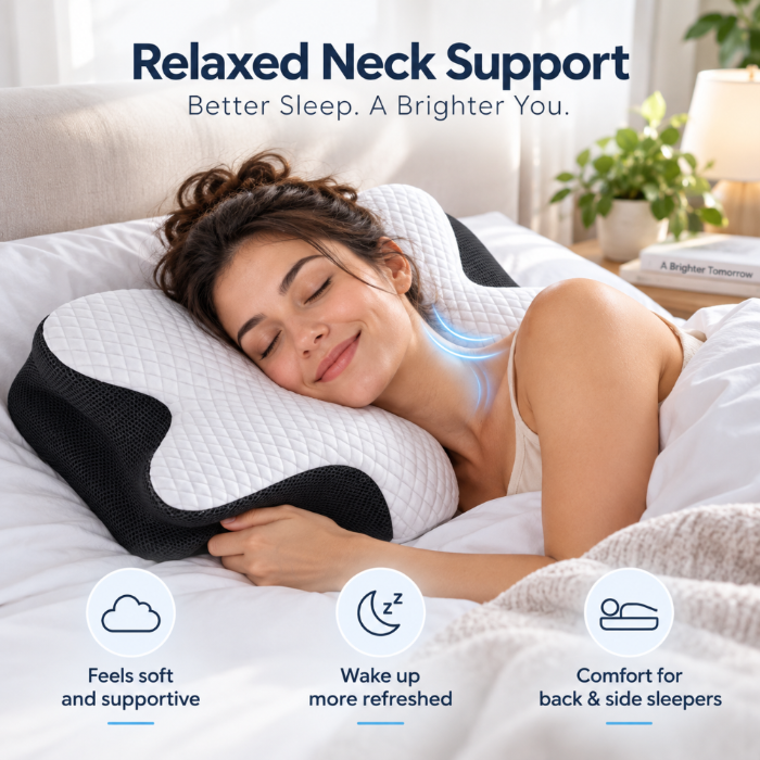 Ergonomic Cervical Memory Foam Pillow