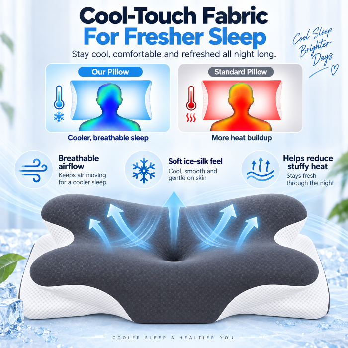 Ergonomic Cervical Memory Foam Pillow
