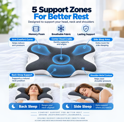 Ergonomic Cervical Memory Foam Pillow