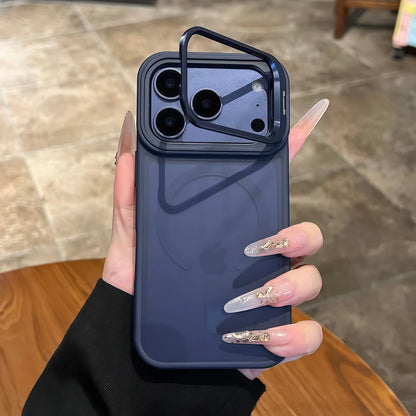 Matte Translucent iPhone Stand Cover