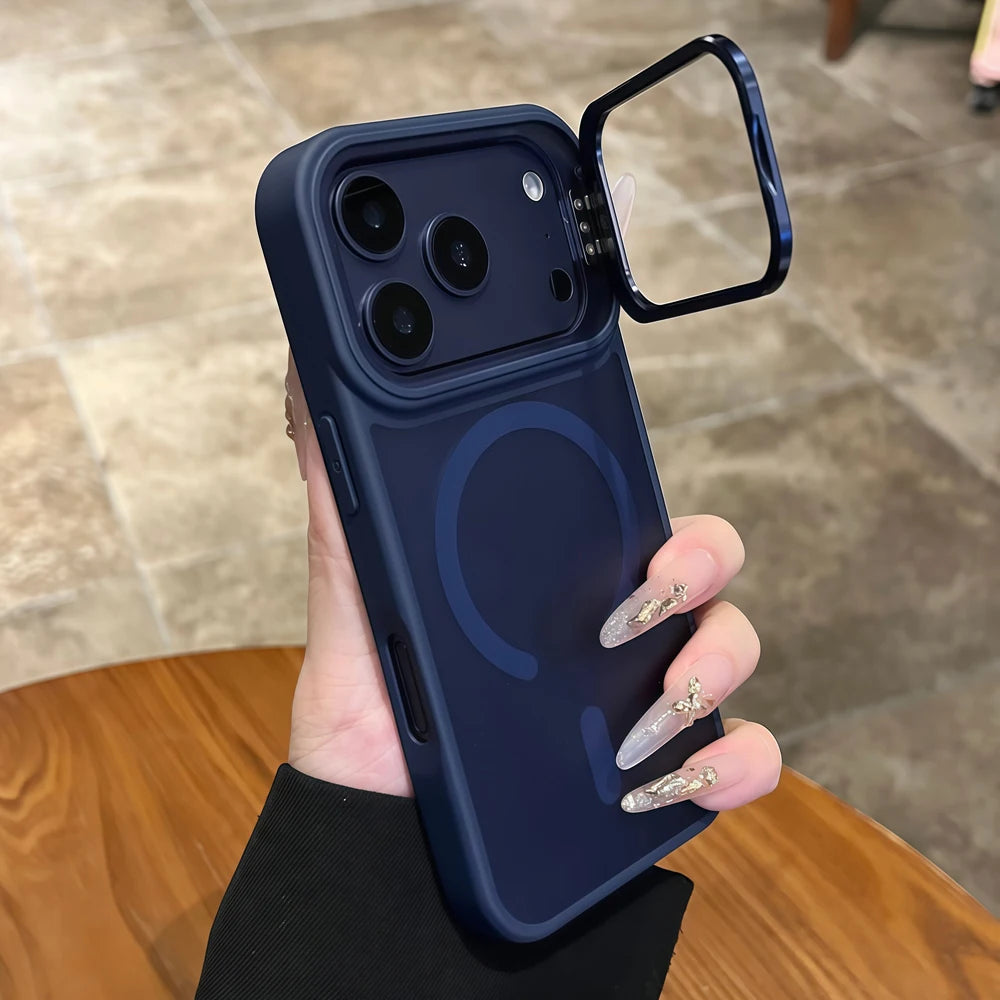 Matte Translucent iPhone Stand Cover
