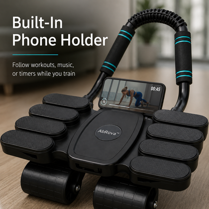 AbRova™ Pro 4-Wheel Auto Rebound Abs Roller